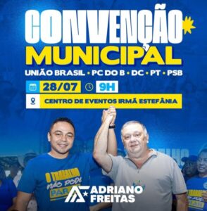Prefeito Adriano Freitas e Vice Dr. Mauro Convocam População para Grande Convenção Partidária em São Vicente Ferrer