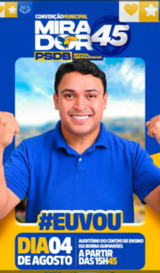 Zé Renato confirma candidatura neste domingo em Mirador