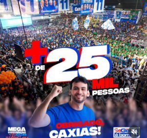 Grandiosa a mega Convenção de Gentil Neto e Eugênio Coutinho rumo a vitória em Caxias… Assistam aos vídeos!!!