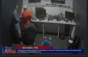 Vereador é preso acusado de participar de incêndio a TV de Bacabal