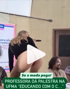 A esdrúxula Nota da Ufma para justificar o ato patético em tentar chamar a atenção mostrando as nádegas!!!