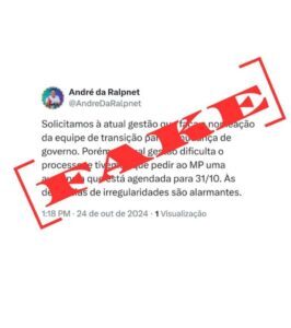 Prefeito Luciano desmente mais um fake News criado por André da Ralpnet em Pinheiro