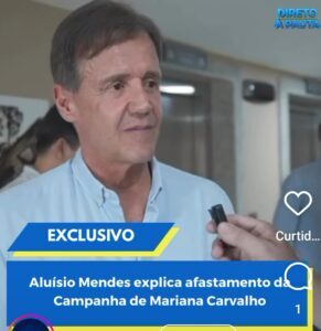 Vajam do quê Caxias se livrou!!! Aluísio Mendes abandona campanha em Imperatriz por participação de Josimar de Maranhãozinho… Assistam ao vídeo!!!