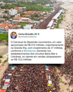 Carnaval do Maranhão injeta mais de R$ 300 milhões na economia local