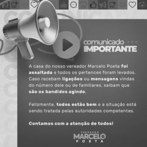 Casa do vereador Marcelo Poeta é assaltada em São Luís