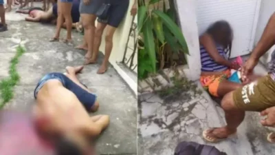 Três homens são assassinados na porta de casa