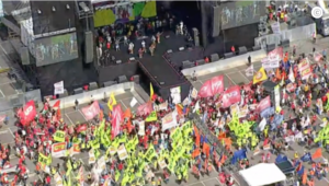 Descrédito!!! 1º de Maio com Lula e 9 ministros tem pouco público em São Paulo… Irregularmente Lula ainda pede voto para Boulos!!!