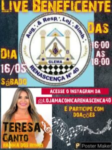 Live beneficente com Teresa Canto acontece neste sábado