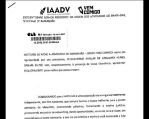 Instituto quer descontos na anuidade da OAB/MA durante a pandemia