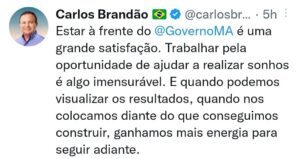 Brandão comemora resultados positivos do Governo do Maranhão