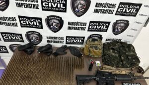 Polícia apreende fuzil, quase 500 munições e carregadores em Itinga do Maranhão