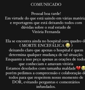 Jovem encontrada espancada no São Cristovão tem morte cerebral