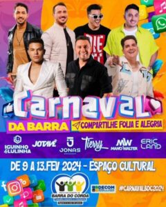 Prefeito Rigo Teles anuncia atrações musicais para o carnaval de Barra do Corda