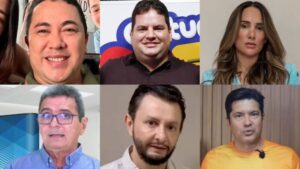 Exata/Pinheiro: André 38%, Segundo 15%, Thaiza 10%, Filuca 9%, Leonardo 8%, Geraldo 4%