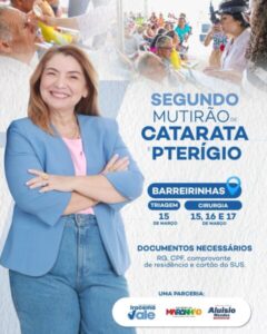 Vem Aí: O segundo grande mutirão de cirurgias de catarata e pterígio em Barreirinhas