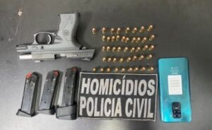 PCMA apreende munições e arma que pode ter sido usada em latrocínio em Imperatriz