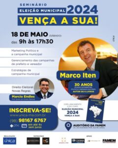 São Luís sediará no dia 18 de maio, o Seminário de Marketing Eleitoral