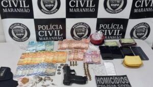 PCMA prende 4 pessoas e apreende arma que estava na cintura de menina de 8 anos em Timon