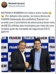 FAMEM envolvida em polêmica sobre pagamento ilegal de R$ 20 milhões a escritórios de advocacia