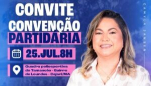 Pré-candidata a prefeita de Cajari, Camyla anuncia convenção para 25 de julho