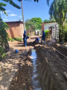 Paço do Lumiar: troca completa da rede de água ‘alegra’ moradores da Rua da Alegria