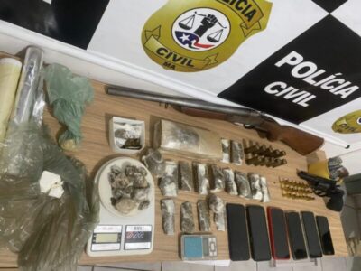Polícia Civil prende dupla em operação contra roubo e tráfico em Presidente Dutra