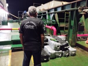 PF apreende meia tonelada de cocaína em navio da Holanda fundeado no Porto do Itaqui