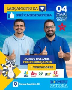 Romeu Patioba e Felipe Gonçalves lançarão pré-candidatura a Prefeitura de Gonçalves Dias