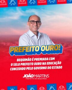 Bequimão conquista ouro na educação: município recebe Selo Prefeito da Educação