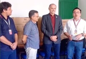 Allan Garcês em ato pró-Bolsonaro: “esperança de ter de volta o país livre”