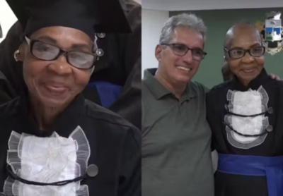 Alunos adiam formatura para esperar colega de 77 anos em tratamento contra o câncer