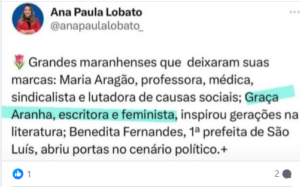Mestre em Ciência da Informação critica Senadora Ana Paula por gafe e pede renúncia