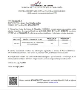 Arari: candidato do PT pode ser impedido de concorrer…