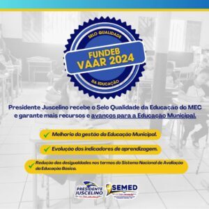 GESTÃO: Prefeito Dr. Pedro Paulo conquista selo de qualidade na educação pelo mec