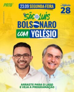 Bolsonaro participa de carreata hoje com Dr. Yglesio em São Luís