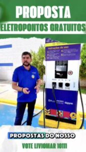 Liviomar Macatrão propõe eletropostos gratuitos para motoristas de aplicativo em São Luís