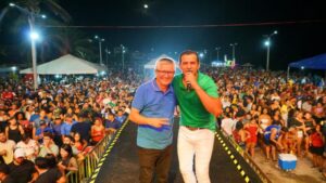 Durante festa da vitória, Eudes Barros anuncia Vitor Fernandes para o aniversário da Raposa