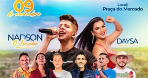 Nadson O Ferinha e Daysa serão atrações do aniversário de Alto Alegre do Pindaré