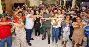 Mais de 250 lideranças políticas compareceram ao lançamento oficial da candidatura da Dra. Thaiza para prefeita de Pinheiro