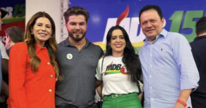 Prefeito Rigo Teles e deputada Abigail prestigiam a convite grande convenção estadual do MDB do Maranhão