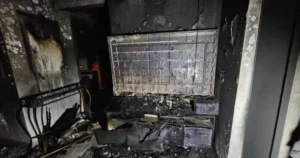 Casal sofre queimaduras em incêndio em residência em Imperatriz; veja imagens