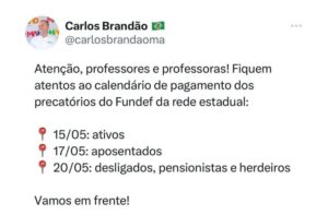 Pagamento de precatórios do Fundef iniciará na quarta-feira (15)