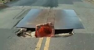 Estrada na Baixada leva perigo para motoristas e passageiros; confira o vídeo