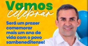 Prefeito de São Benedito do Rio Preto convida população para celebrar aniversário