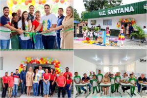 *Escola requalificada á entregue em comunidade Quilombola de Rosário