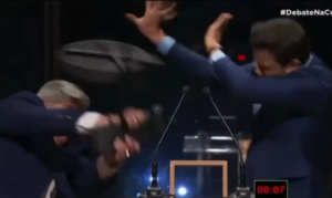 Cadeirada de Datena fratura costela de Marçal durante debate pela Prefeitura de SP