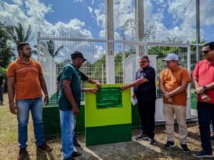 Prefeito Solimar Alves entrega obras de abastecimento de água e ponte metálica em Matões do Norte