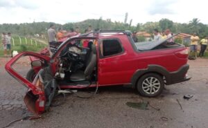 Idosa morre e mais seis ficam feridos em colisão frontal na BR 135, interior do Maranhão