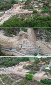 Drenagem de construção do Supermercado Mateus invade propriedade privada em Raposa