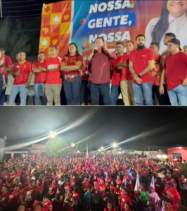 Ex-deputado estadual Edmar Cutrim prestigia comício em apoio a Roberta Barreto em Axixá